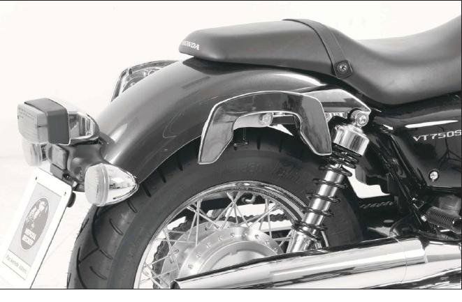 Hepco & Becker C-Bow custom pannier rack set chrome for Honda VT750S/RS from 2010