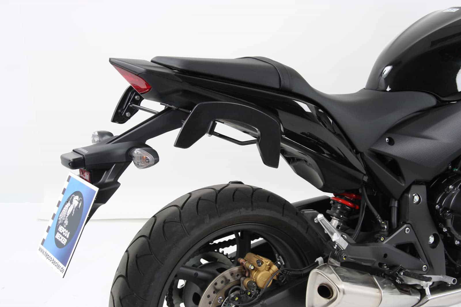 Hepco & Becker C-Bow pannier rack set black for Honda CBR600F from 2011 to 2013