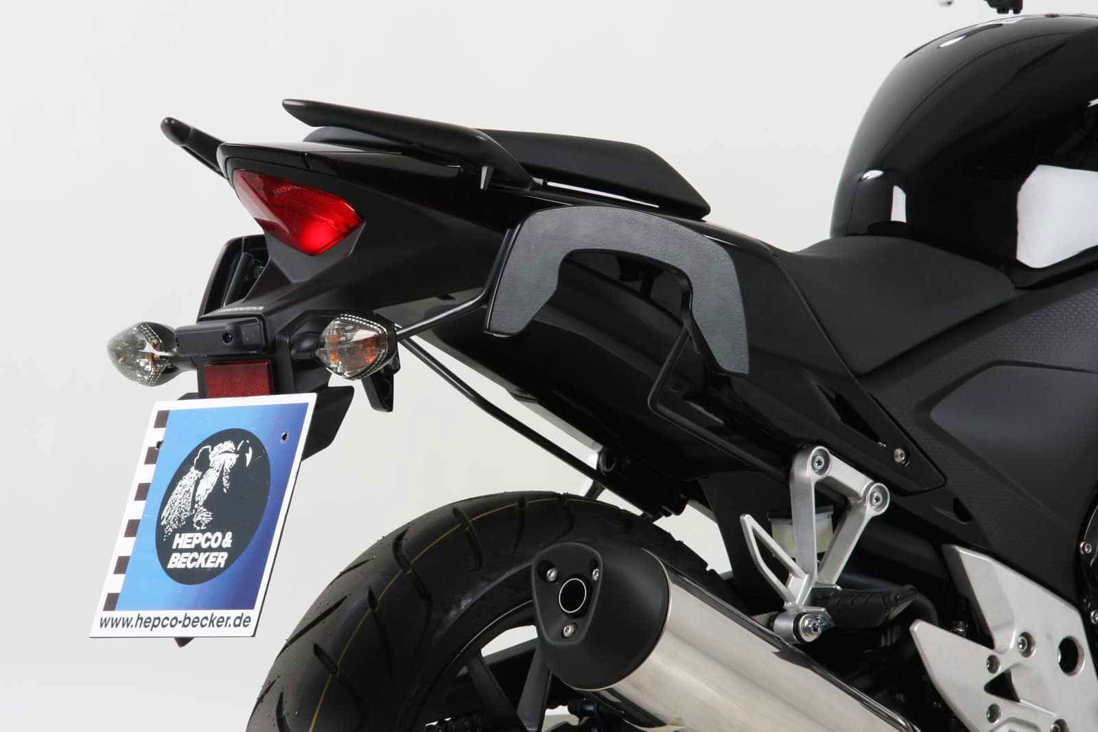 Hepco & Becker C-Bow pannier rack set black for Honda CB500F from 2013 to 2015