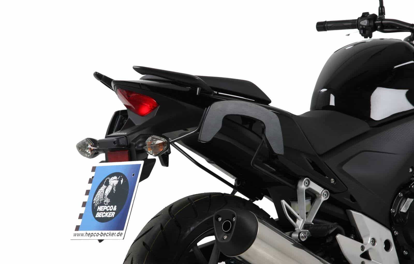 Hepco & Becker C-Bow pannier rack set anthracite for Honda CBR500R from 2013 to 2015