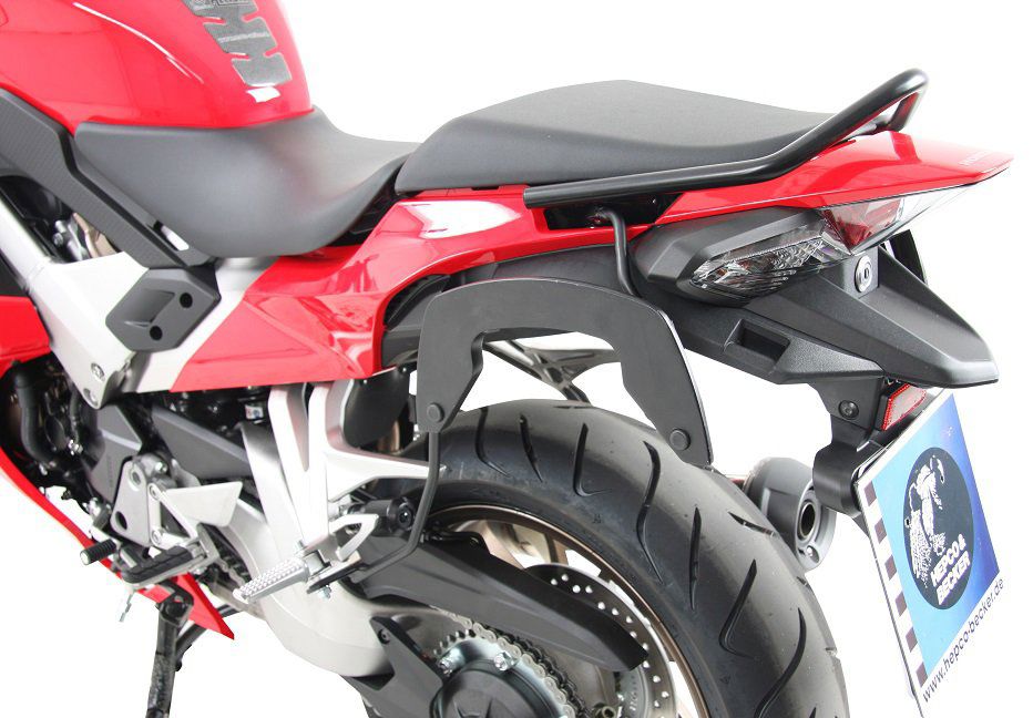 Hepco & Becker C-Bow pannier rack set black for Honda VFR800F from 2014 to 2020