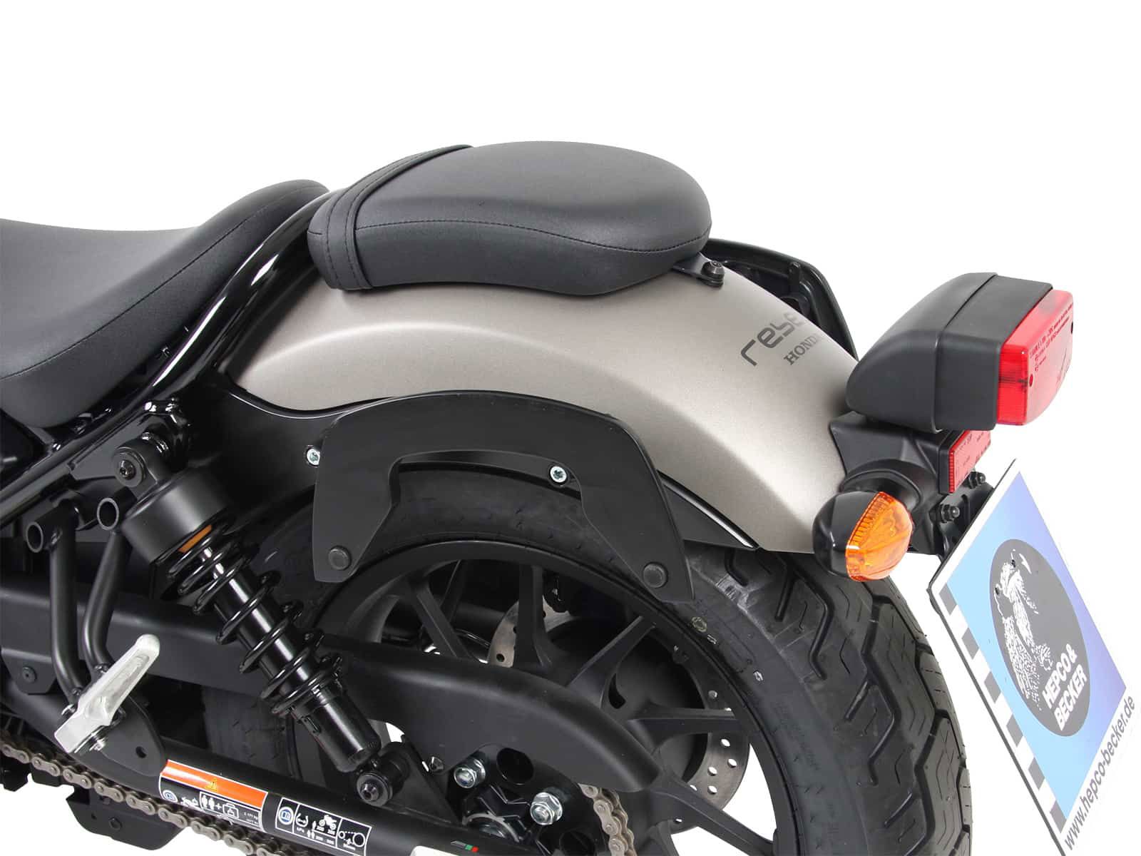 Hepco & Becker C-Bow pannier rack set black for Honda CMX500 from 2017 to 2019