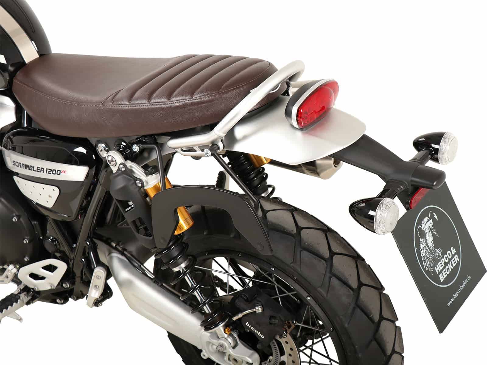 Hepco & Becker C-Bow pannier rack set LEFT black for Triumph Scrambler 1200 XC from 2019