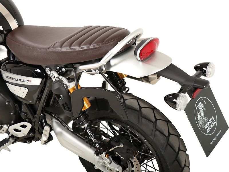 Hepco & Becker C-Bow pannier rack set LEFT black for Triumph Scrambler 1200 XE from 2019