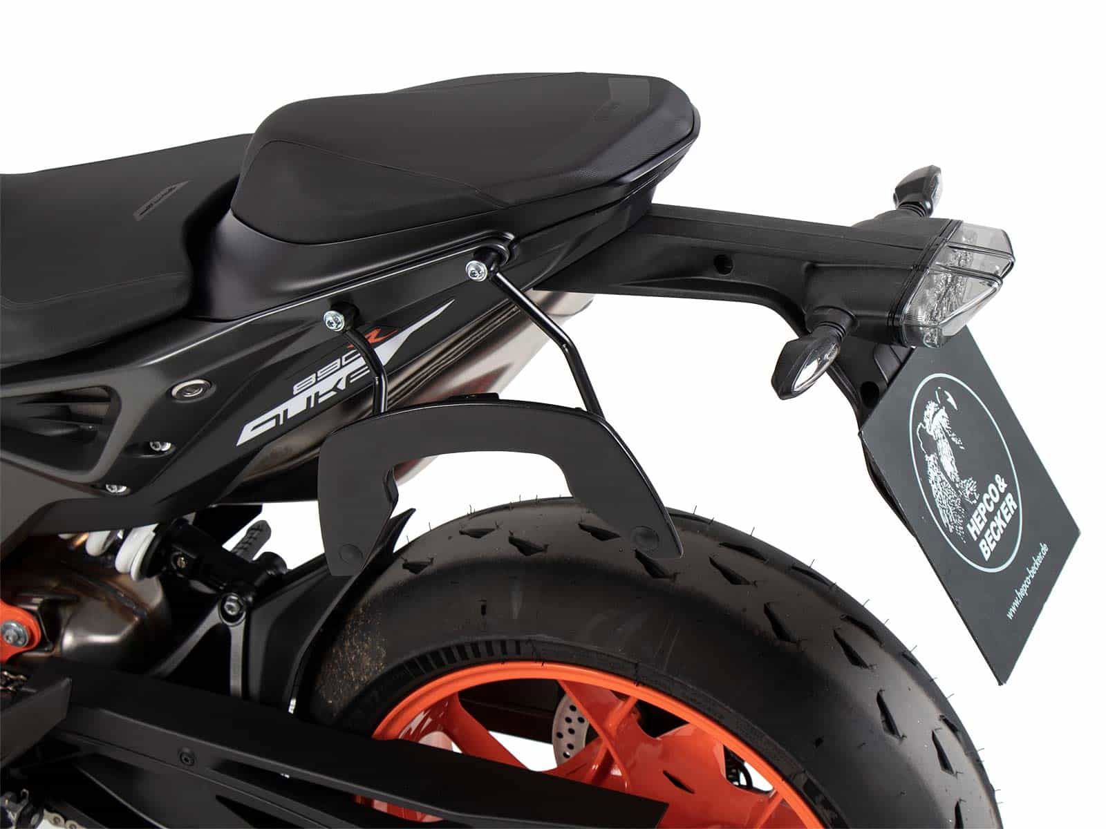 Hepco & Becker C-Bow pannier rack set LEFT black for KTM Duke 890 from 2020