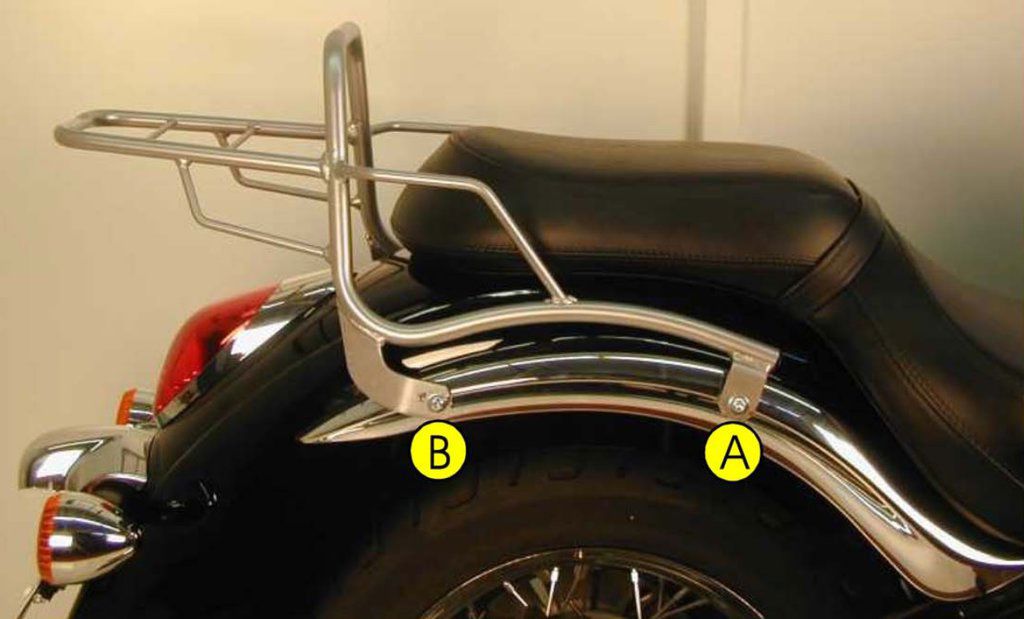 Hepco&Becker Top carrier black for Kawasaki VN900 CUSTOM/ CLASSIC from 2006
