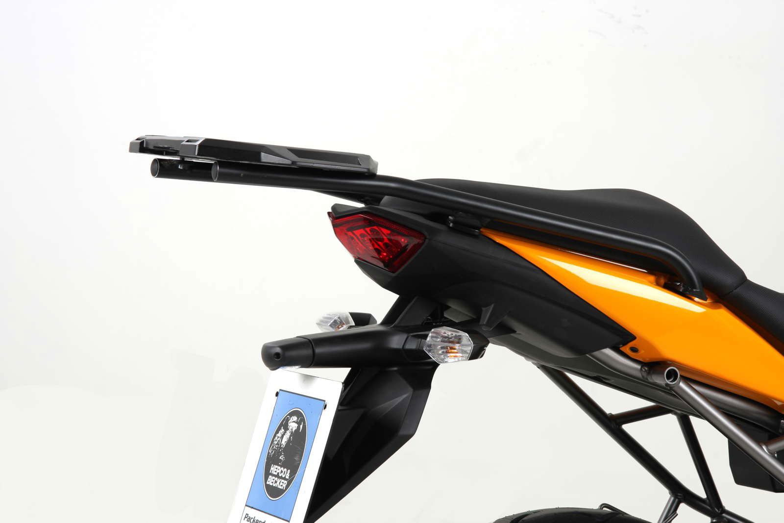 Hepco&Becker Top carrier Alurack black for Kawasaki VERSYS 650 from 2010 to 2014
