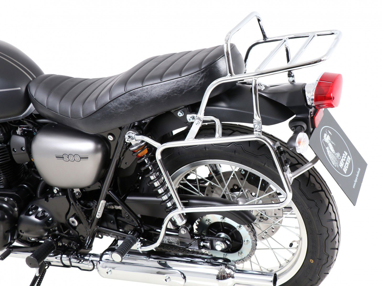 Hepco & Becker Black Luggage Rack Kawasaki W800 Street/Cafe from 2019