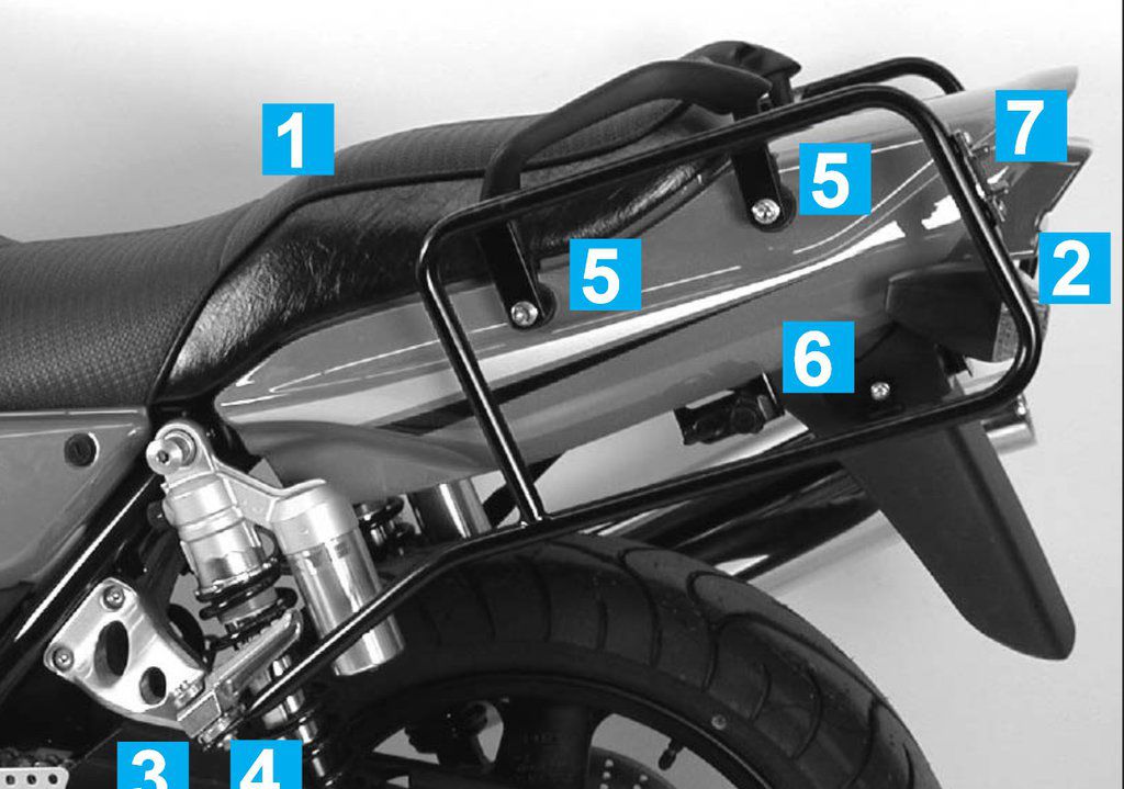 Hepco&Becker Top carrier chrome for Kawasaki VN800 CLASSIC from 2000