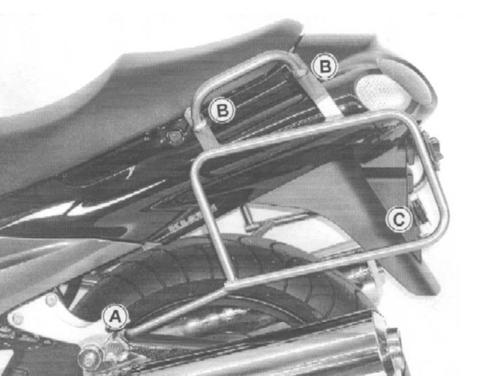 Hepco&Becker Top carrier chrome for Kawasaki VN1500/1600 MEAN STREAK