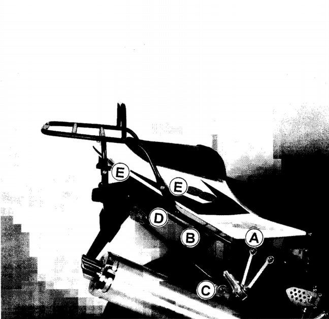 Hepco & Becker Top carrier black for Suzuki DR800 BIG 19891990-