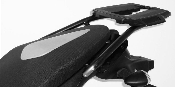 Hepco&Becker Top carrier Alurack black for Suzuki Gladius SFV650 from 2009