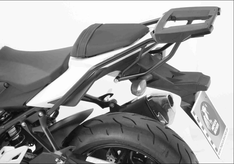 Hepco&Becker Top carrier Alurack black for Suzuki GSR750 from 2011