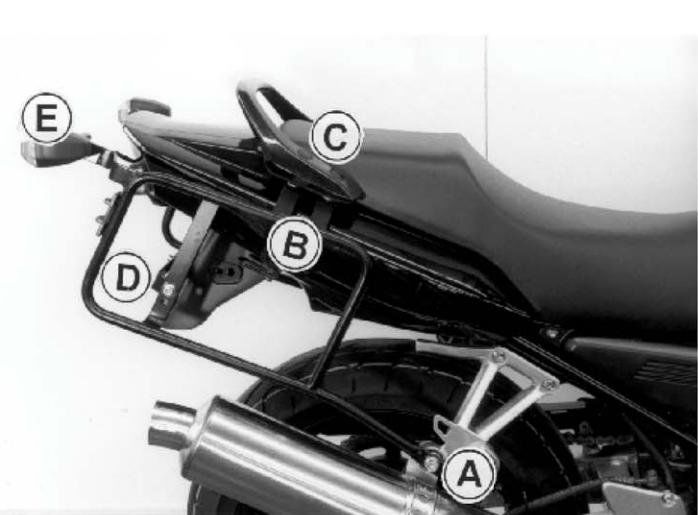 Hepco&Becker Top carrier chrome for Yamaha SR500