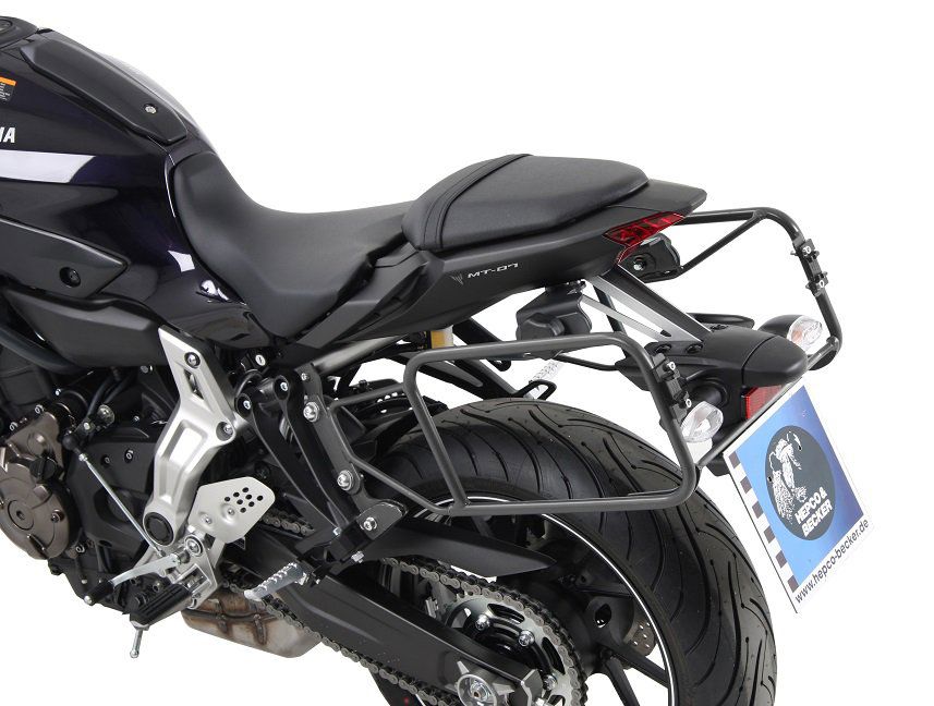 Hepco & Becker Luggage Rack Lock to it anthracite Yamaha MT 07 from 2014 to 2017