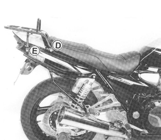 Hepco & Becker Top carrier black for Yamaha XJR1200 / 1300 / SP 2003