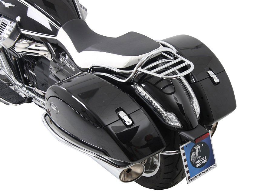 Hepco&Becker Top carrier chrome for Moto Guzzi California 1400 Custom / Touring 2014