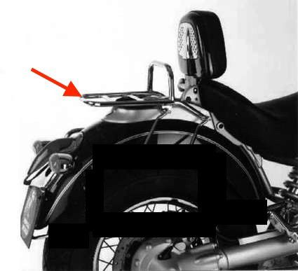 Hepco&Becker Top carrier chrome for BMW R850C / R1200C