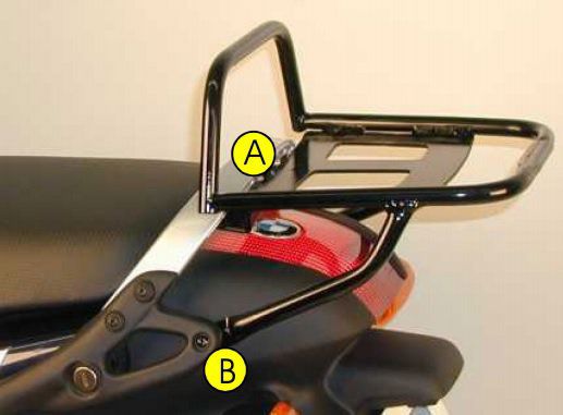 Hepco & Becker Top carrier black for BMW K1200RS / K1200GT from 2003 to 2005