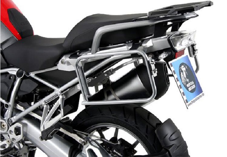 Hepco & Becker Luggage Rack Lock to it silver BMW R1200GS LC from 2013 to 2018