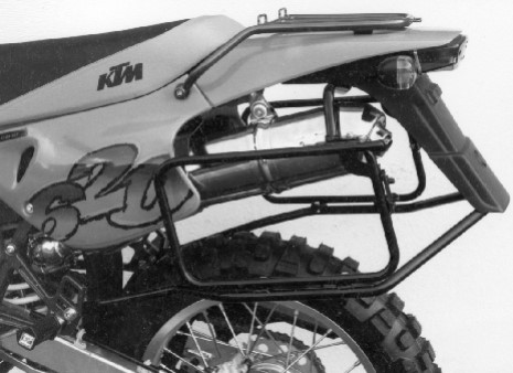Hepco & Becker Pannier rack black KTM LC4 400/600 from 1997 / LC4 R620 ADVENTURE from 1998