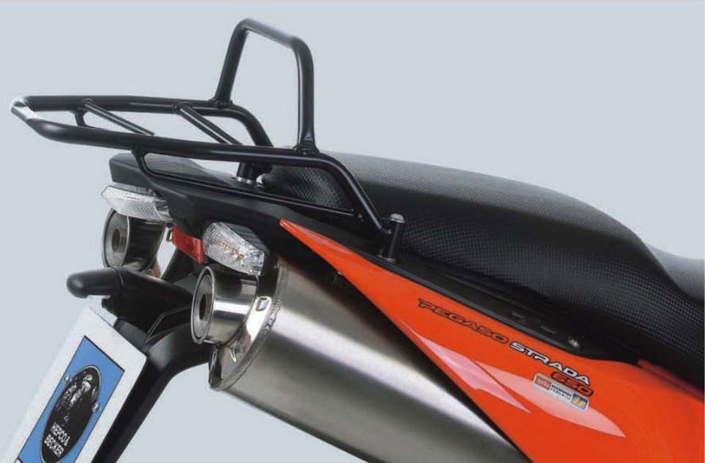 Hepco & Becker Top carrier black for Aprilia PEGASO 650 Trial / Strada from 2005-