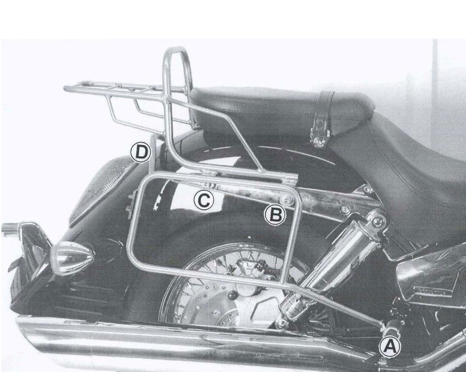 Hepco & Becker Top carrier black for Honda CB900F from 2002