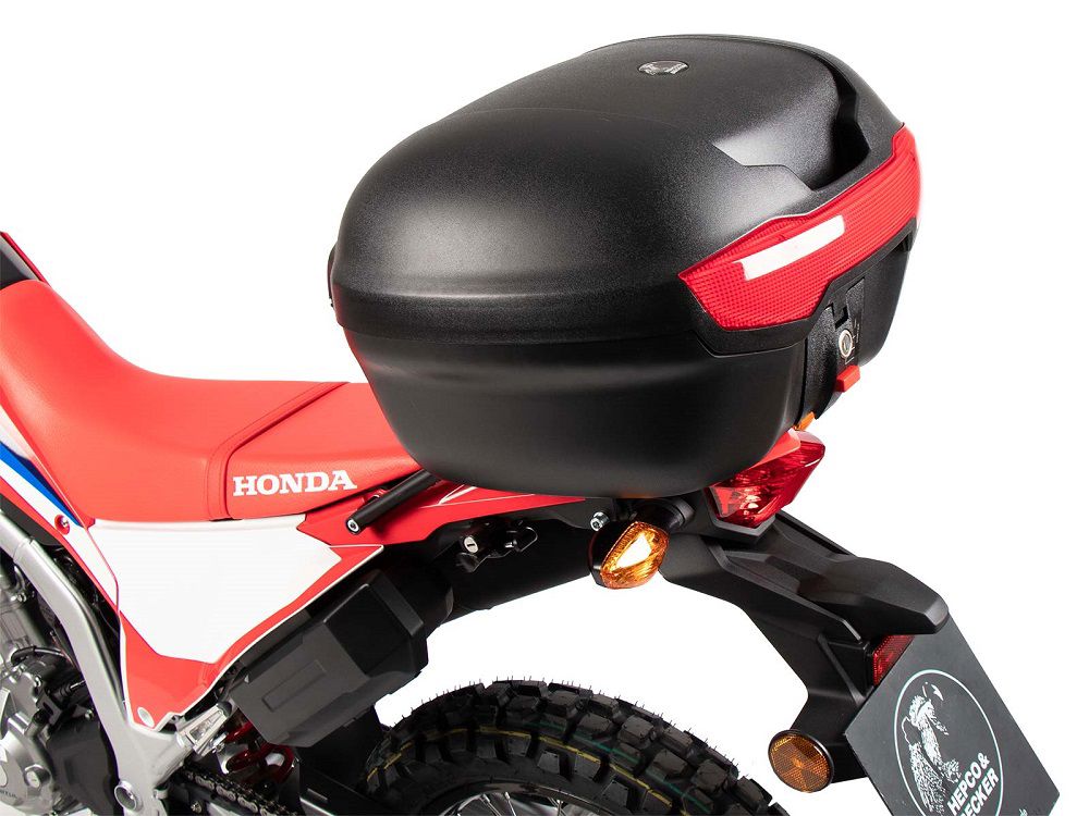 Hepco&Becker Top case set rack + TC40 top case black for Honda CRF300 L from 2021