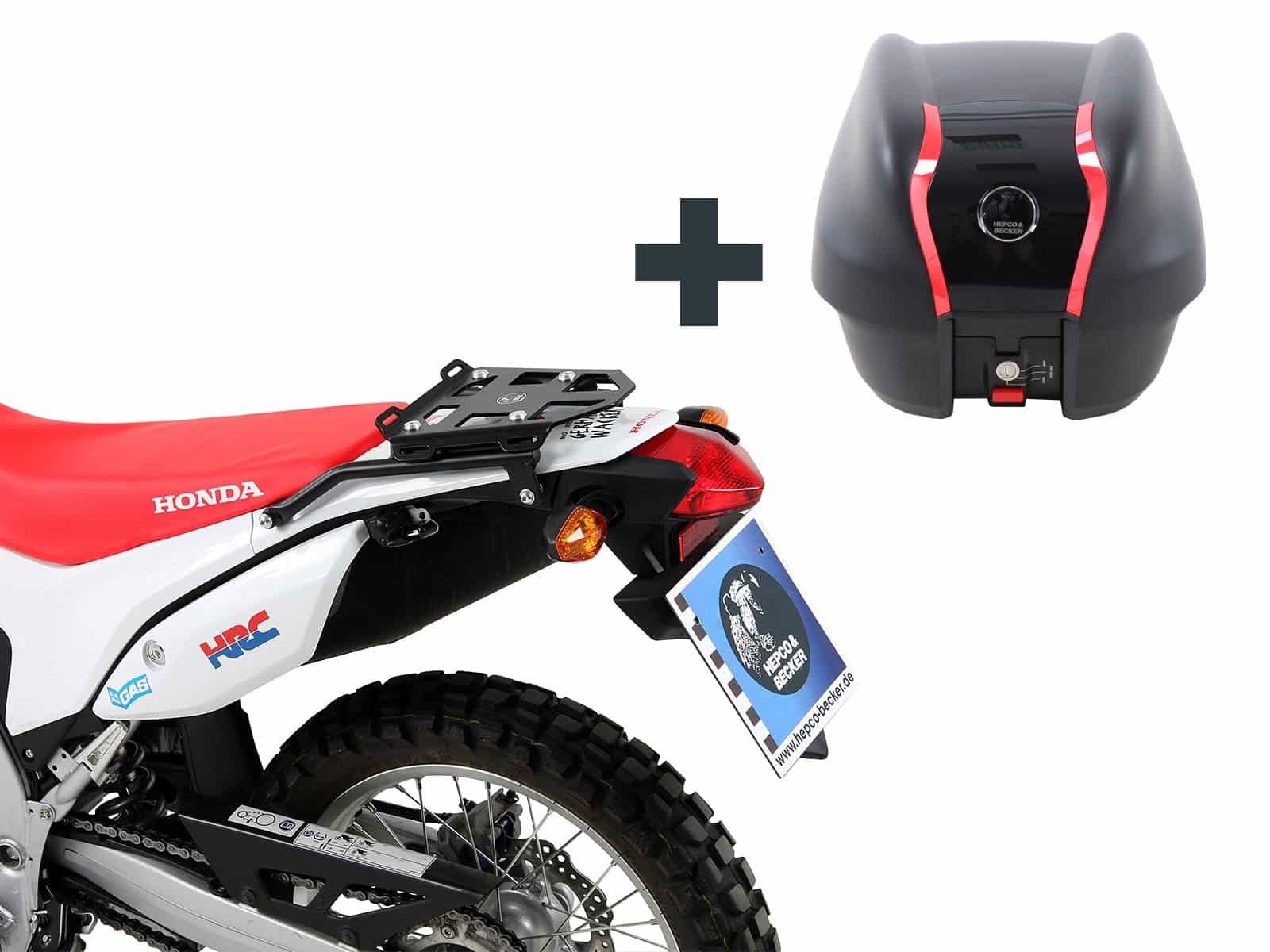 Hepco&Becker Top carrier Minirack black for Honda CRF250L from 2012/ Rally from 2017 to 2021 including TC30 journey
