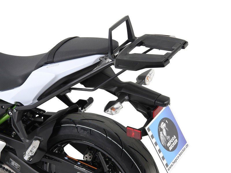 Hepco&Becker Top carrier Alurack black for Kawasaki Z650 from 2017