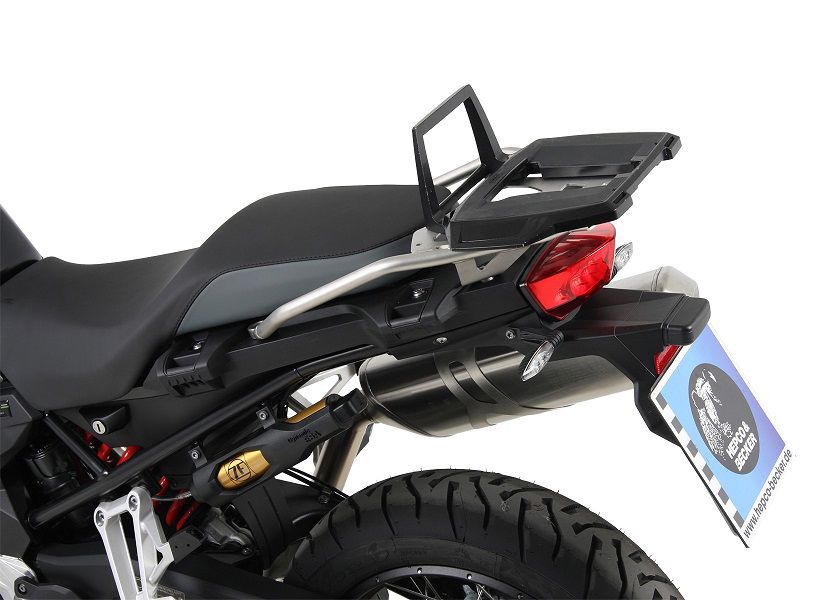 Hepco&Becker Top carrier Alurack black for on original stainless steel rack BMW F750GS from 2018 to 2023