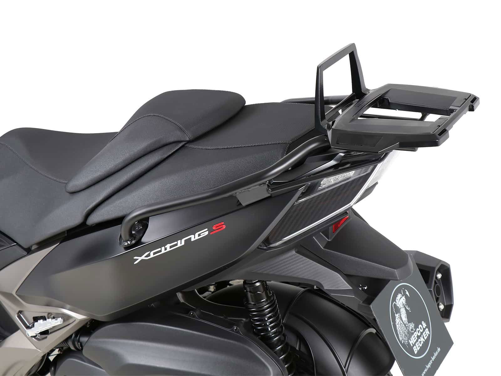 Hepco&Becker Top carrier Alurack black for Kymco Xciting 400 i from 2017