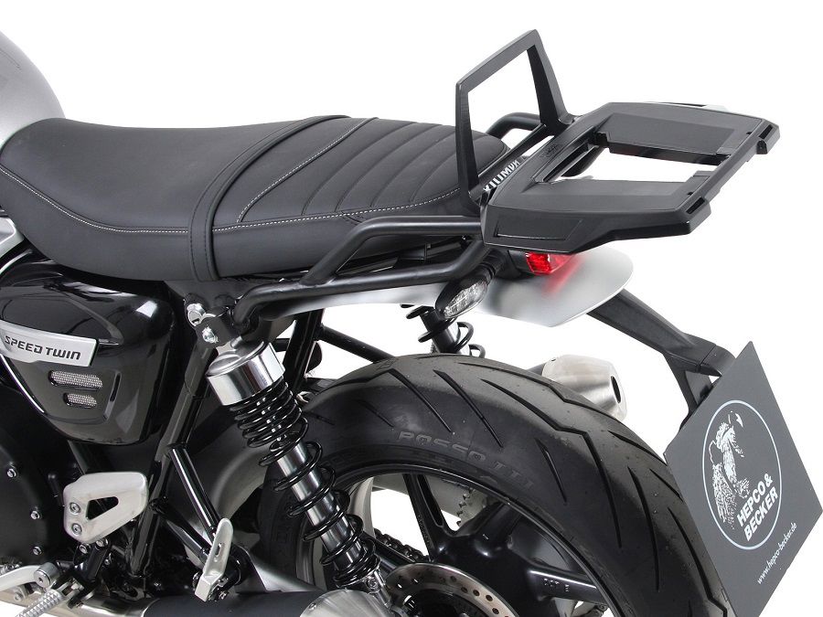 Hepco&Becker Top carrier Alurack black for Triumph Speed Twin from 2019