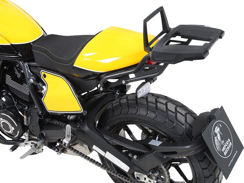Hepco&Becker Top carrier Alurack black for Ducati Scrambler 800 from 2019 to 2022