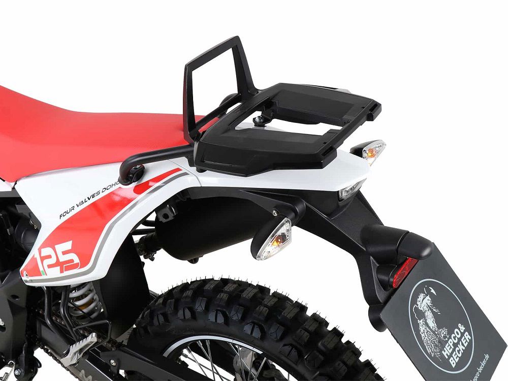 Hepco&Becker Top carrier Alurack black for Mondial SMX125 i Enduro/ Supermoto CBS from 2019