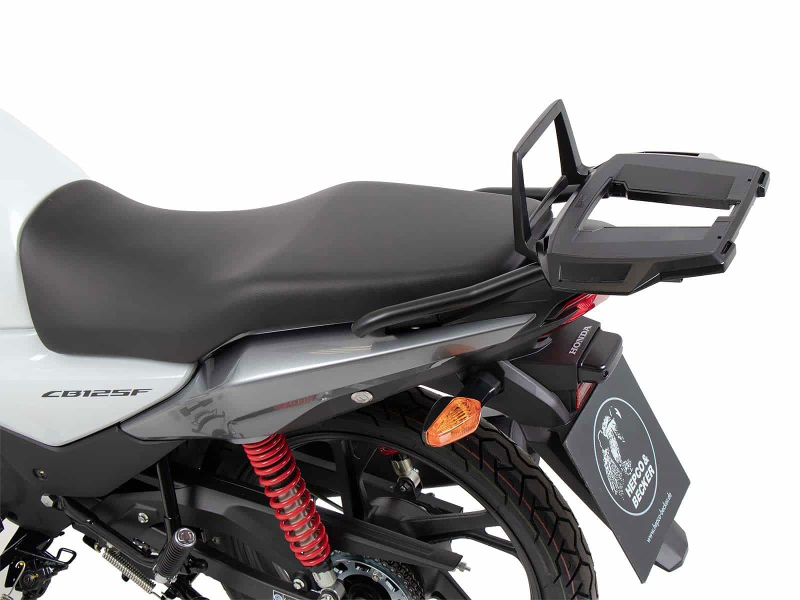 Hepco&Becker Top carrier Alurack black for Honda CB125F from 2021