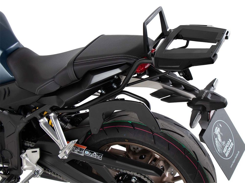 Hepco&Becker Top carrier Alurack black for Honda CB650R from 2021