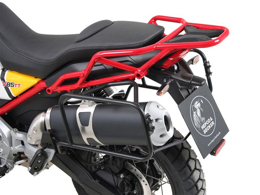 Hepco & Becker Black Luggage Rack Moto Guzzi V85TT from 2019
