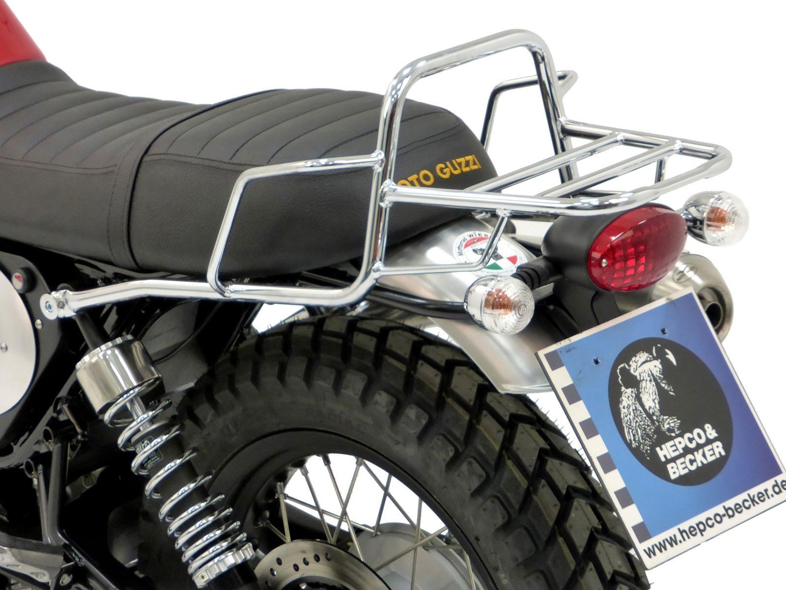 Hepco&Becker Top carrier chrome for Moto Guzzi V7 II Stornello / Scrambler from 2016