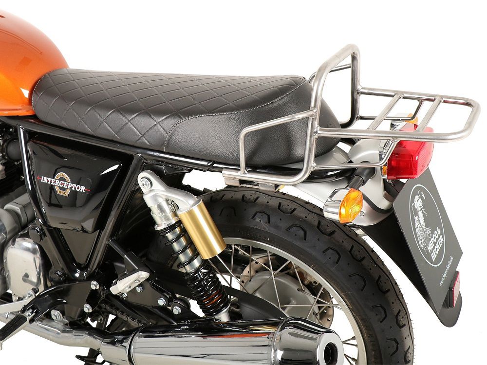 Hepco&Becker Top carrier ''Tube Rack'' chrome for Royal Enfield Interceptor 650 from 2018