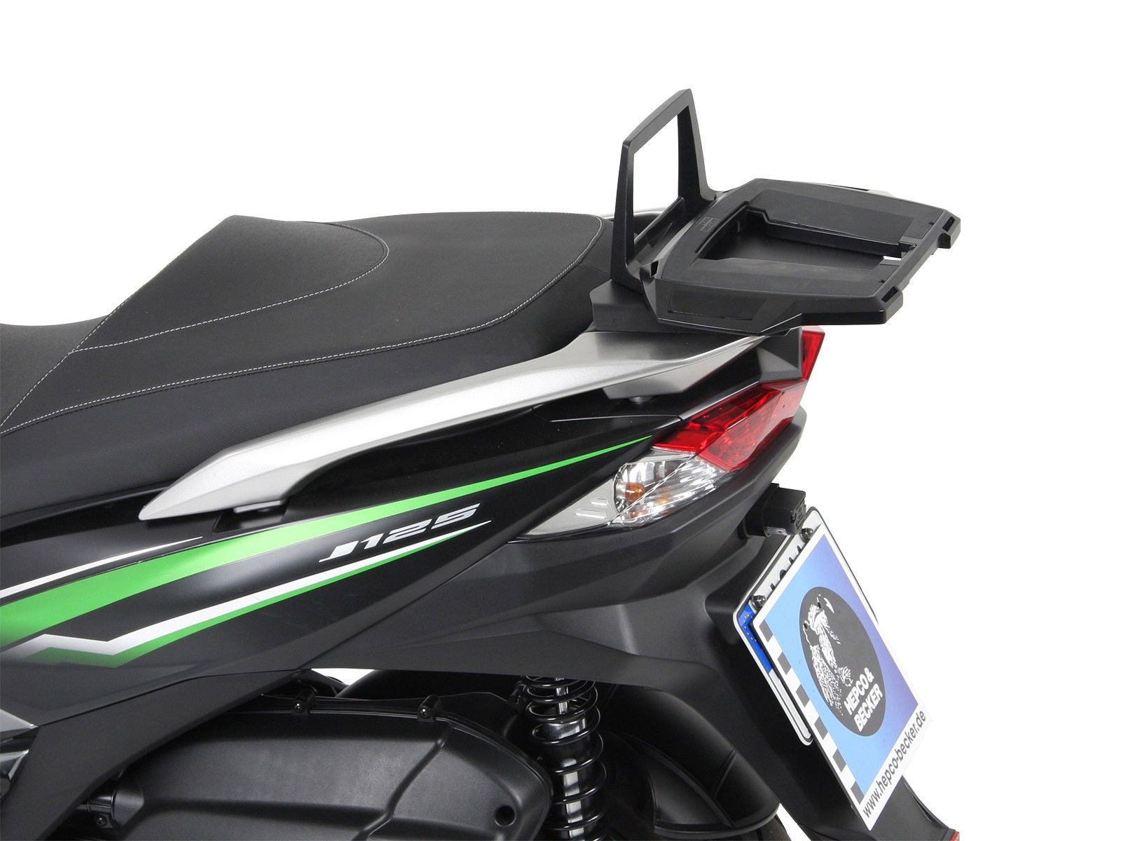Hepco&Becker Top carrier Alurack black for Kawasaki J125 from 2016/ J300 from 2014