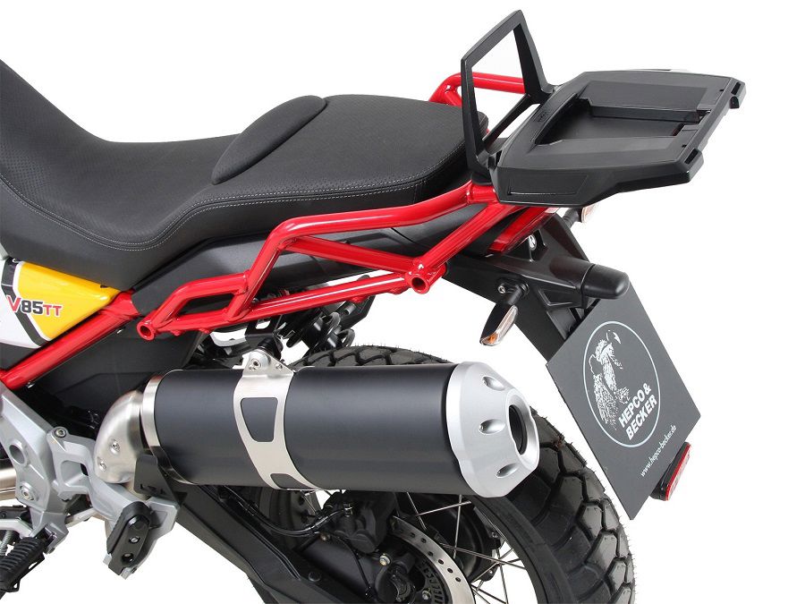 Hepco&Becker Top carrier Alurack black for Moto Guzzi V85TT from 2023