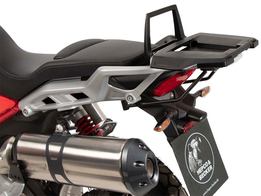 Hepco&Becker Top carrier Alurack black for Moto Guzzi V85TT / Strada / Travel from 2024