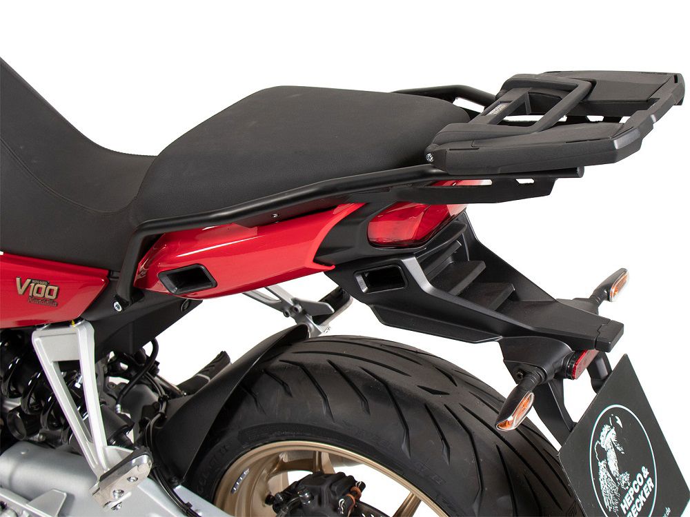 Hepco&Becker Top carrier Easyrack black for Moto Guzzi V100 Mandello / S from 2022