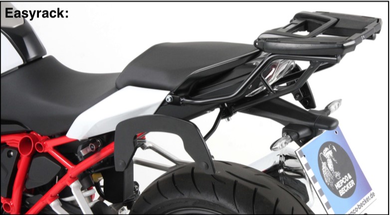 Hepco&Becker Top carrier Easyrack black for BMW R1250R from 2019