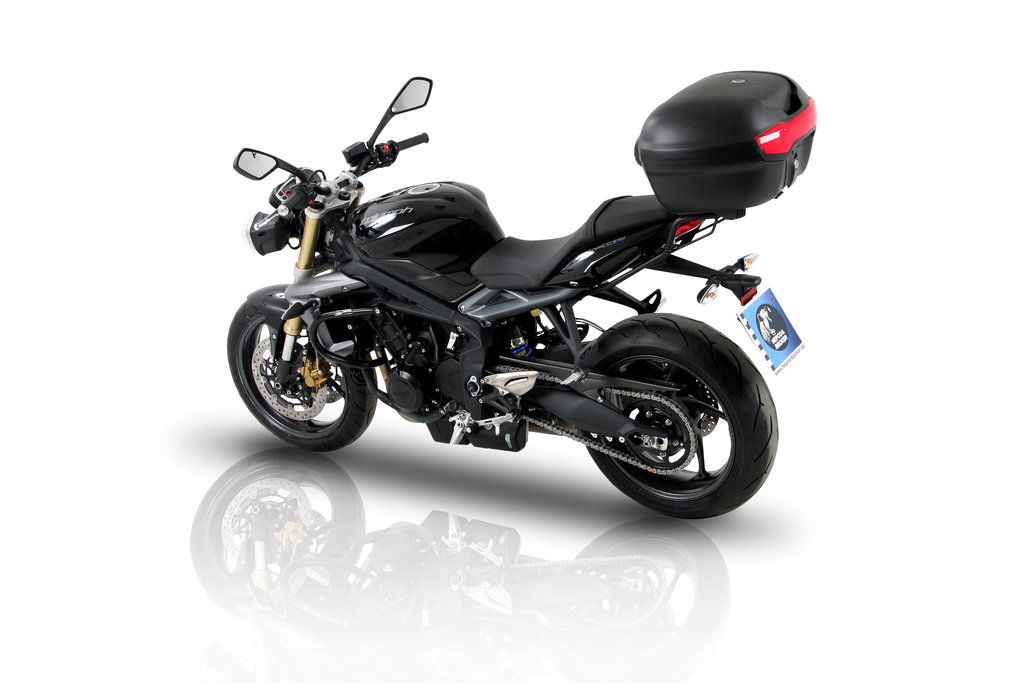 Hepco&Becker Top carrier Easyrack black for Triumph Street Triple 675/ R from 2013