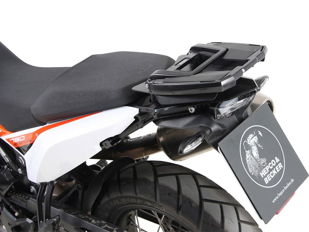 Hepco&Becker Top carrier Easyrack black for KTM 790 Adventure R from 2019 to 2021