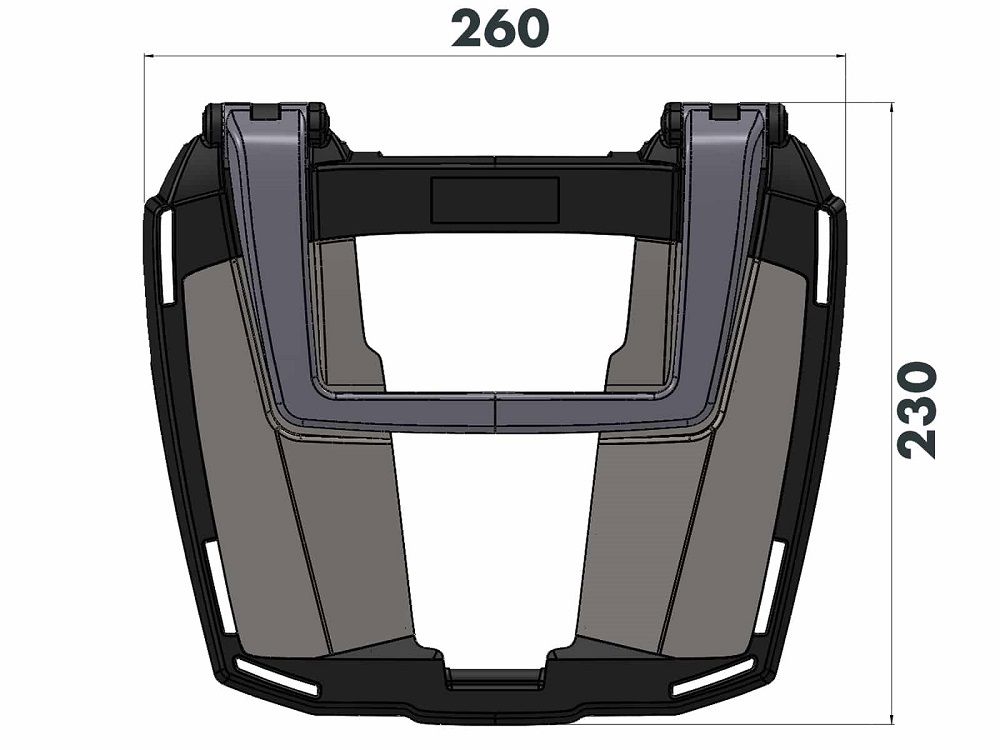 Hepco&Becker Top carrier Easyrack black for Honda CB1000R from 2008 to 2017