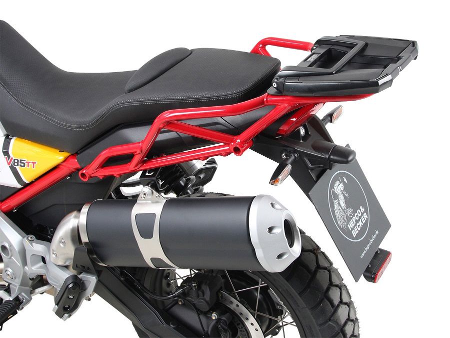 Hepco&Becker Top carrier Easyrack black for Moto Guzzi V85TT