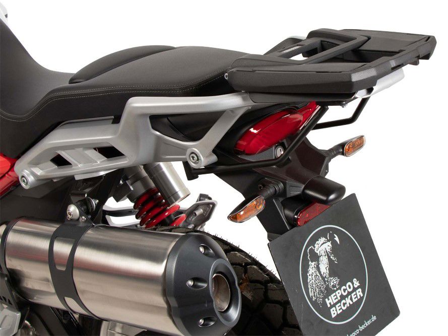 Hepco&Becker Top carrier Easyrack black for Moto Guzzi V85TT/Strada/Travel